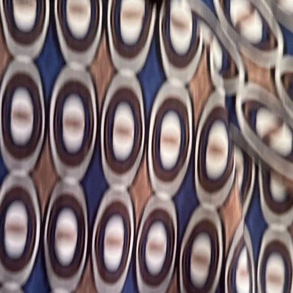 J. McLaughlin Navy and Camel 3/4  Sleeve Dress with pockets and mock neck - Picture 3 of 8